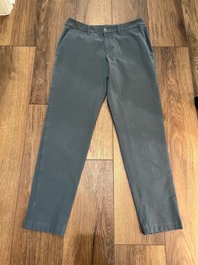Lululemon ABC Classic 5 Pocket Pants Mens 30 Gray Warpstreme Stretch Performance